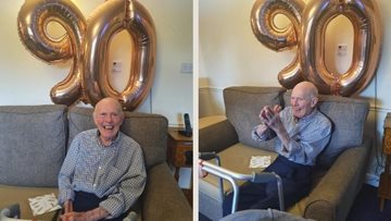 Stockport Resident has wonderful day celebrating 90th birthday